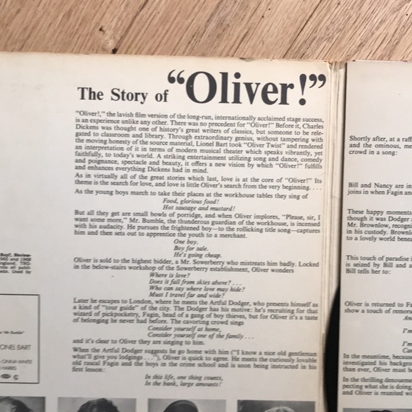 “Oliver!” Vinyl record - Picture 14 of 16